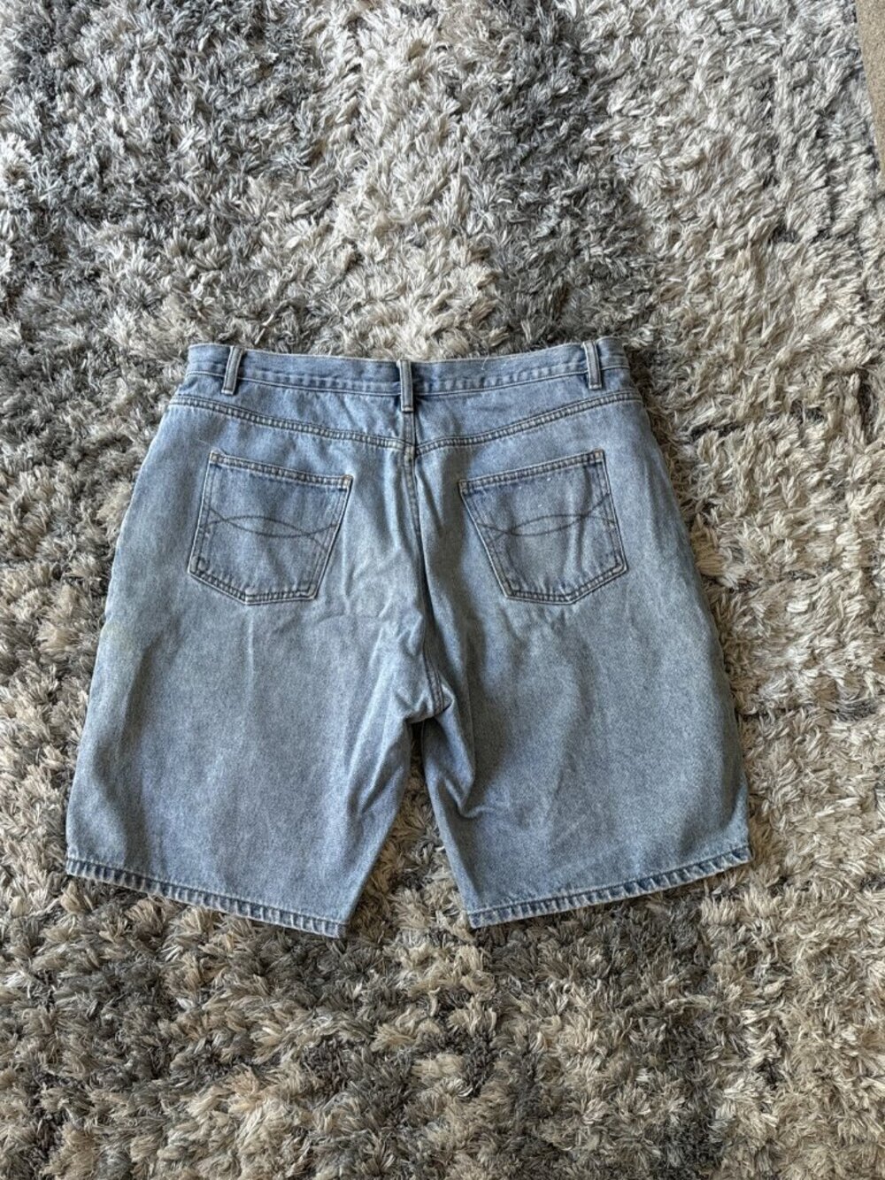 Sonoma Blue Jean Shorts 38 Denim Wide Loose Jorts 90 S Sz 38